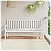 Cuscino per Panchina da Giardino Bianco e verde 180 x 50 x 4 cm - Foto miniatura 2