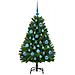 Albero di Natale artificiale Verde 120 cm PVC e Metallo - Foto miniatura 4