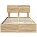 Letto con Contenitore con testiera Rovere Sonoma 120 x 200 cm - Foto miniatura 8