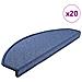 Tappetini per scale 20 pz 65x24x4 cm Blu Semicircolari Grandi - Foto miniatura 1