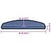 Tappetini per scale 20 pz 65x24x4 cm Blu Semicircolari Grandi - Foto miniatura 8