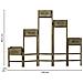 Supporto Con 5 Cesti In Legno Marrone 124x15x90,5h - Foto miniatura 4