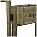 Supporto Con 5 Cesti In Legno Marrone 124x15x90,5h - Foto miniatura 8