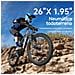 Bicicletta Elettrica 26 Pollici E-bike Shimano 21 Velocità Batteria 48v20ah 250w Autononomia 50-80km Con Ripiani Xt90 - Foto miniatura 4