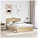 Struttura del letto con cassetto Rovere Sonoma 140 x 190 cm - Foto miniatura 3