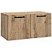 Mobile Porta TV da Muro Rovere Artigianale 59,5 x 31 x 30 cm - Foto miniatura 1