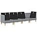 Set di divani modulari con spazio di archiviazione 4 pcs - Foto miniatura 4