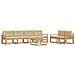 Set di divani da esterno con cuscino 6 pcs Bianco e Beige - Foto miniatura 1