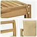Set di divani da esterno con cuscino 6 pcs Bianco e Beige - Foto miniatura 5