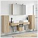 Set di mobili per il bagno 6 pcs Rovere Sonoma - Foto miniatura 4