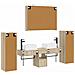 Set di mobili per il bagno 6 pcs Rovere Sonoma - Foto miniatura 9