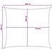 Telo Ombra Grigio chiaro e bianco 6 x 8 m HDPE - Foto miniatura 8