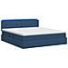 Letto con contenitore LED e materasso Blu 160 x 200 cm Tessuto - Foto miniatura 9