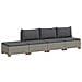 4 pz Set Lounge in Rattan con Cuscini GENDT Rattan naturale - Foto miniatura 1