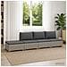 4 pz Set Lounge in Rattan con Cuscini GENDT Rattan naturale - Foto miniatura 7
