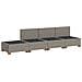4 pz Set Lounge in Rattan con Cuscini GENDT Rattan naturale - Foto miniatura 10