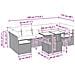 Set Divano da Giardino 8 pz Marrone Poly Rattan - Foto miniatura 6
