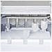 Macchina del ghiaccio KB14, 12 Kg24h, 2 formati di cubetti, automatico, compatto, silenzioso, serbatoio 2,1 l, cubetti pronti in 6-8 min - Foto miniatura 6