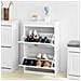Scarpiera Salvaspazio Slim, Portascarpe Salvaspazio Regolabili, L54*p24*a83 Cm, bianco, Fsr78-w - Foto miniatura 4