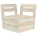 Divano Angolare Modulare su Pallet in Legno di Abete Impregnato - Foto miniatura 1