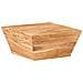 Tavolino Da Caff A Forma Di V 66x66x30 Cm In Legno Di Acacia - Foto miniatura 7