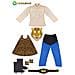 Costume Tigre Con Muscoli Di Tg. l - Foto miniatura 4