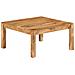 Tavolino Da Salotto 80x80x40 Cm In Legno Massello Di Acacia - Foto miniatura 1