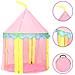 Tenda Da Gioco Per Bambini Rosa 100x100x127 Cm - Foto miniatura 1