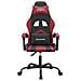 Sedia Gaming Nero E Rosso Vino In Similpelle - Foto miniatura 3