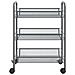 Carrello Da Cucina Con 3 Ripiani Grigio 46x26x64 Cm In Ferro - Foto miniatura 3