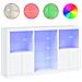 Credenza Con Luci Led Bianca 181,5x37x100 Cm - Foto miniatura 2