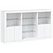 Credenza Con Luci Led Bianca 181,5x37x100 Cm - Foto miniatura 3