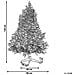 Albero Di Natale Innevato Led 120 Cm Tatlow - Foto miniatura 6