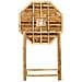 Tavolino Bistrot Molise 85 Cm 85 Cm Legno Di Bambù Marrone Chiaro - Foto miniatura 4