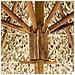 Tavolino Bistrot Molise 85 Cm 85 Cm Legno Di Bambù Marrone Chiaro - Foto miniatura 5