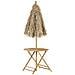 Tavolino Bistrot Molise 85 Cm 85 Cm Legno Di Bambù Marrone Chiaro - Foto miniatura 10