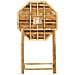 Tavolino Bistrot Molise 85 Cm 85 Cm Legno Di Bambù Marrone Chiaro - Foto miniatura 11