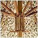 Tavolino Bistrot Molise 85 Cm 85 Cm Legno Di Bambù Marrone Chiaro - Foto miniatura 13