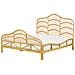 Letto Matrimoniale Rattan Color Legno Chiaro 160 X 200 Cm Domeyrot - Foto miniatura 4