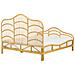 Letto Matrimoniale Rattan Color Legno Chiaro 160 X 200 Cm Domeyrot - Foto miniatura 7