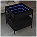Tavolino Da Salotto Con Led Infinity Nero 50x50x51 Cm - Foto miniatura 1