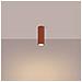 Lampada Da Soffitto Karbon 20 Rosso Ocra Sl. 1626 - Minimalista Lampada Da Soffitto Ocra Rossa 20x6.5x6.5 Cm - Foto miniatura 4