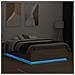 Giroletto Luci LED Rovere Sonoma 135x190 cm Legno Multistrato - Foto miniatura 2