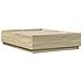 Giroletto Luci LED Rovere Sonoma 135x190 cm Legno Multistrato - Foto miniatura 4