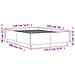 Giroletto Luci LED Rovere Sonoma 135x190 cm Legno Multistrato - Foto miniatura 5