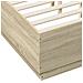 Giroletto Luci LED Rovere Sonoma 135x190 cm Legno Multistrato - Foto miniatura 7