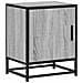 Comodino Grigio Sonoma 40x31x50 Cm Legno Multistrato E Metallo - Foto miniatura 2