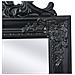 Specchio Autoportante Stile Barocco 160x40 Cm Nero - Foto miniatura 3