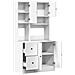 Mobile da Cucina Bianco 95x50x180 cm Legno Multistrato - Foto miniatura 7