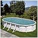 Piscina In Acciaio Con Decorazione Nordica Finlandia 730 X 375 X 120 Cm Ovale - Foto miniatura 1